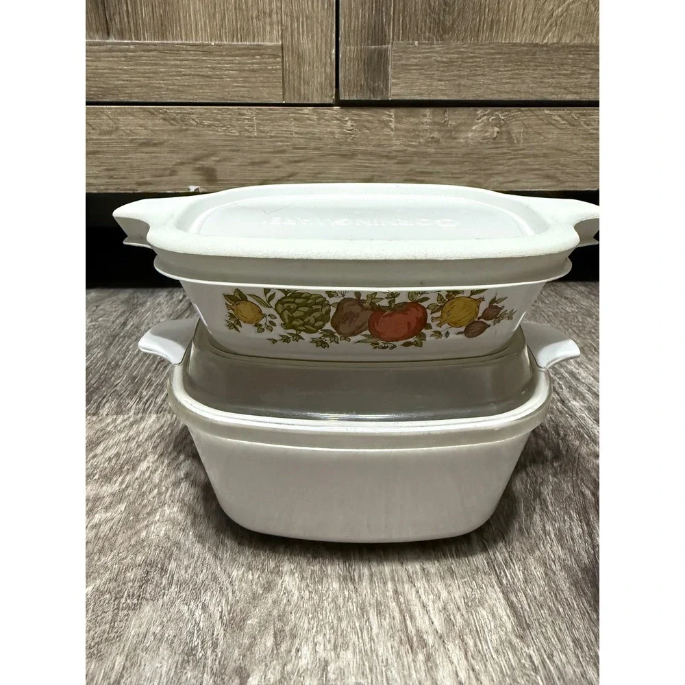 Vintage Corning Ware Spice O Life Casserole‎ Set With Lids USA